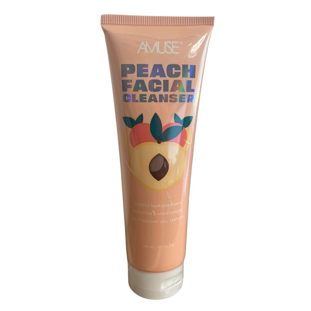 Amuse Peach Facial Cleanser Deeply Nurishes Skin Smooths &‎ Moisturizes 120 ml